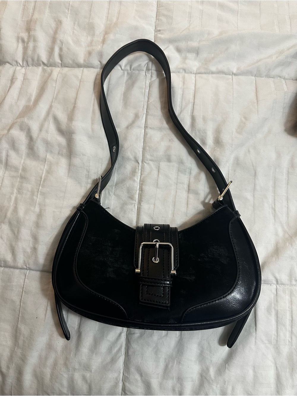 Buckle Crescent Bag